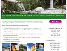 Tablet Screenshot of millisacupuncture.com